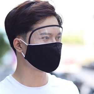 BACK FACE MASK- Filter Pocket-Eye Shield Removable